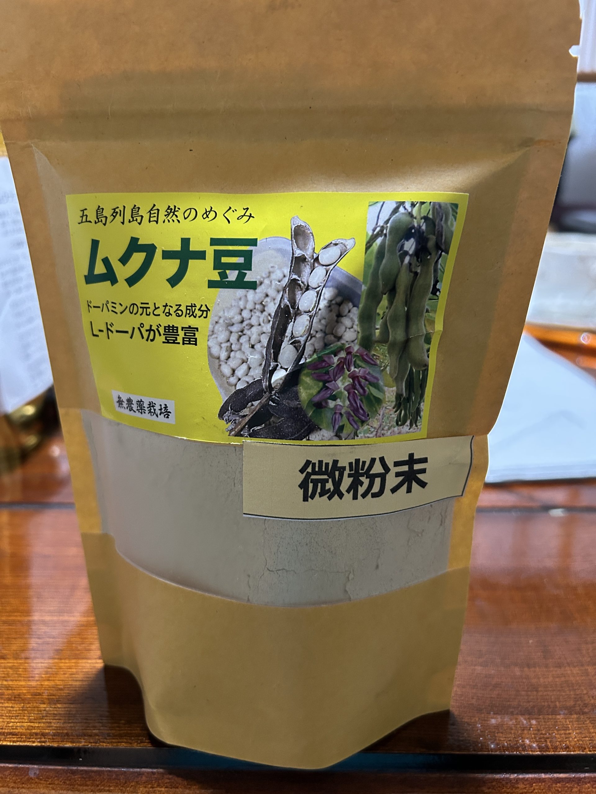 やる気と元気のムクナ豆微粉末100g